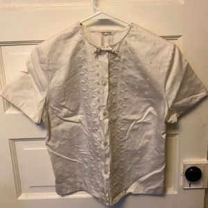 Vintage woman’s button up blouse / shirt